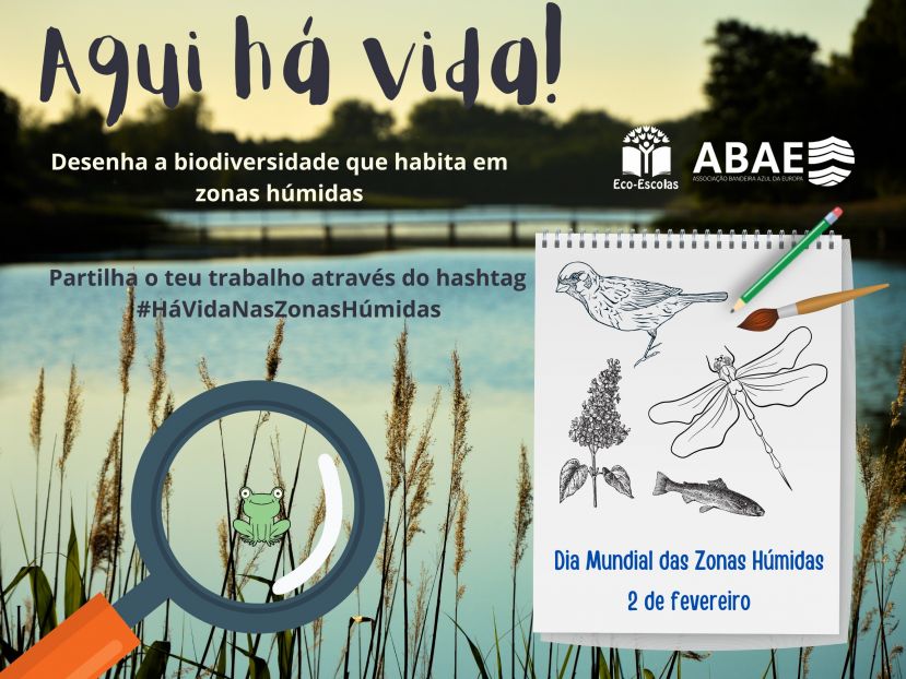 Novo desafio | Aqui há vida! – Dia Mundial das Zonas Húmidas