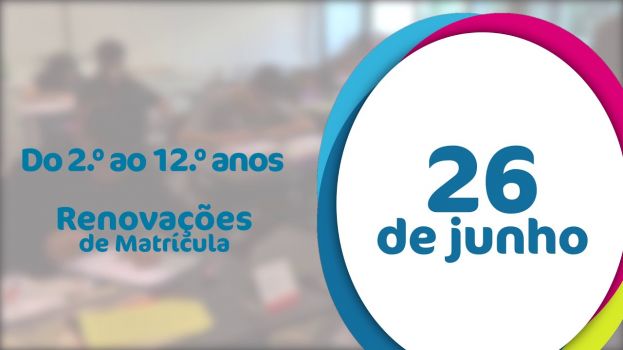 Renovação de matrícula para 2020/2021