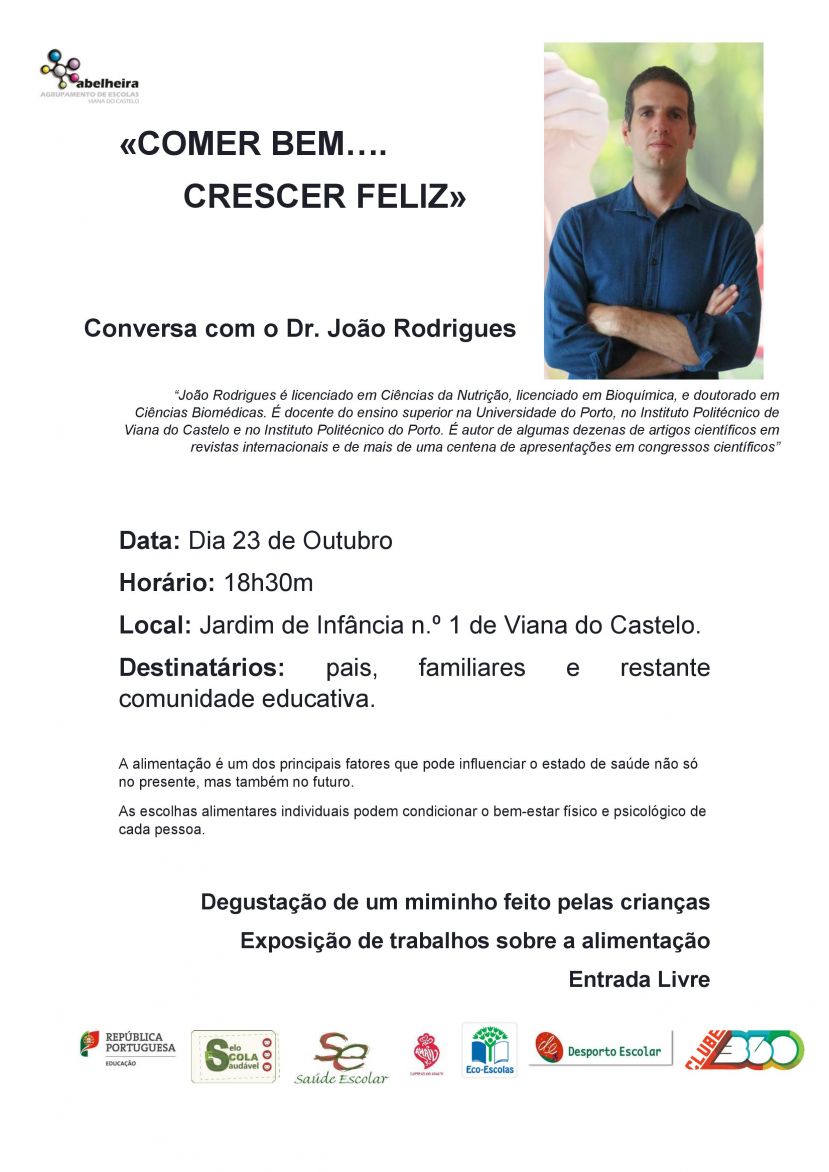 «COMER BEM…. CRESCER FELIZ»