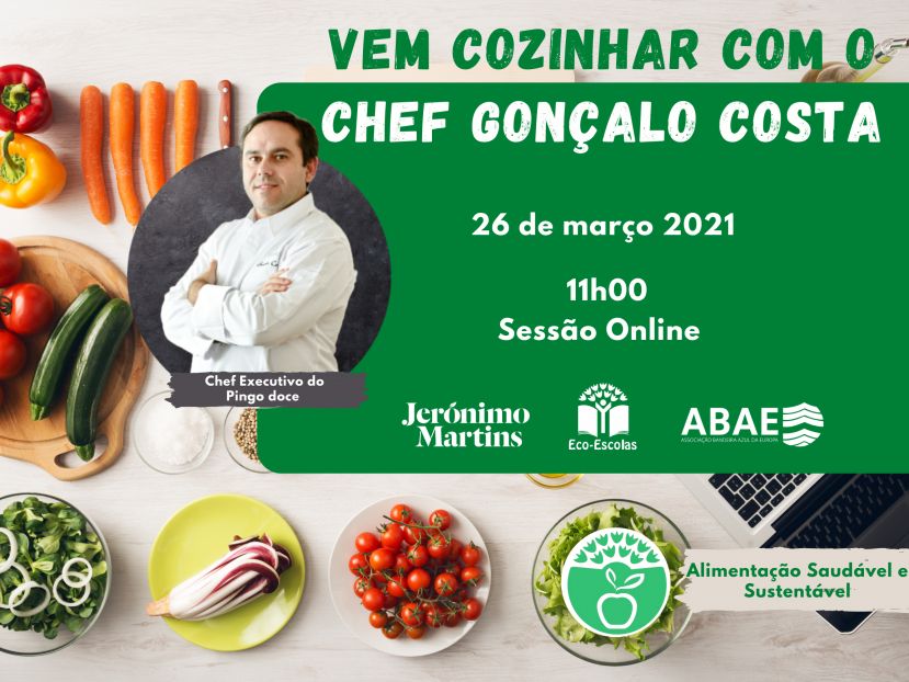 Vamos cozinhar ao vivo com o Chef Gonçalo Costa?